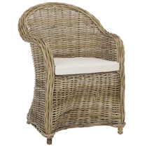 Wicker armchair store indoor